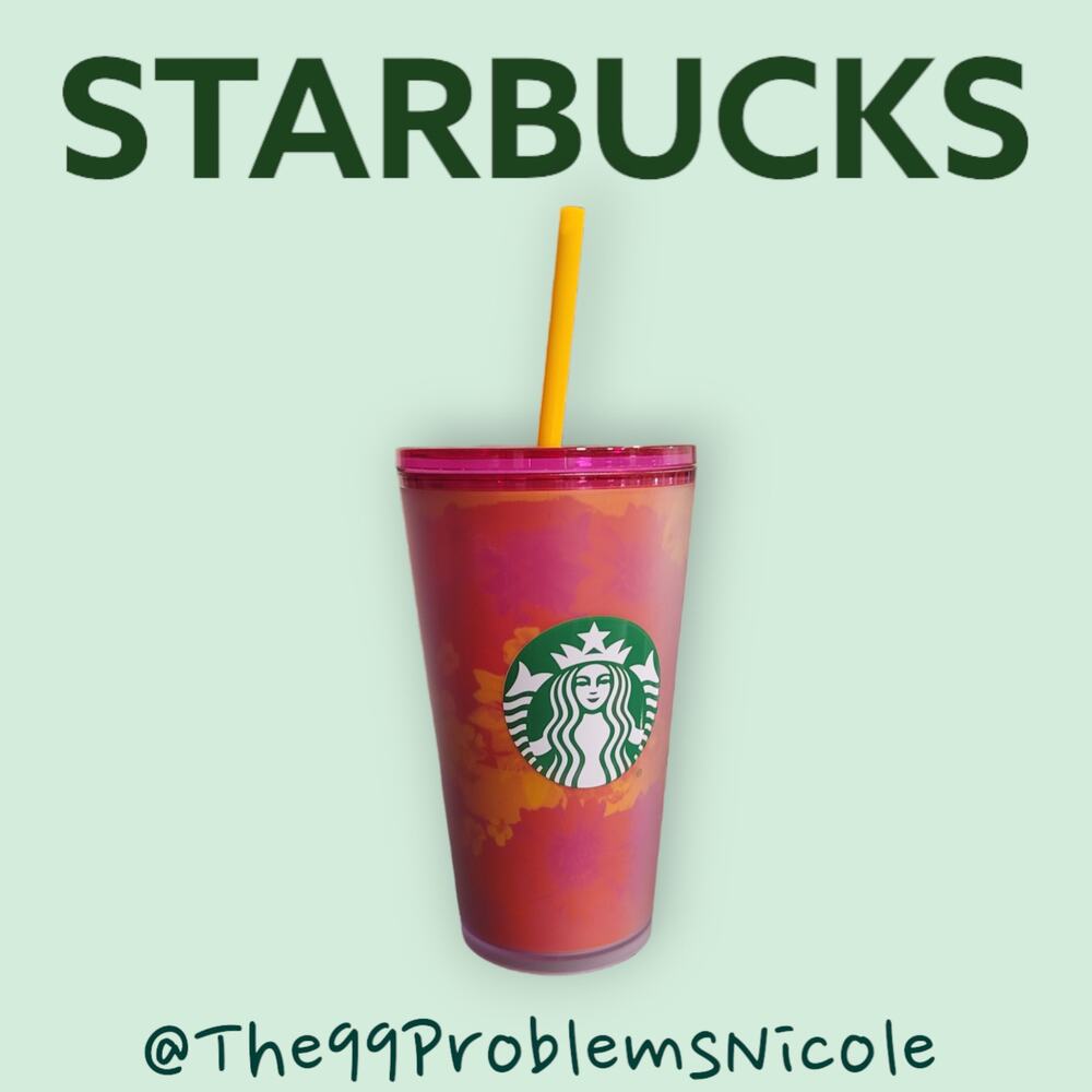 Starbucks Summer Floral soft Touch Pink